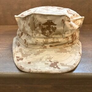 USMC Desert MARPAT 8 Point Utility Cover EGA Size Large Current Issue Quantico